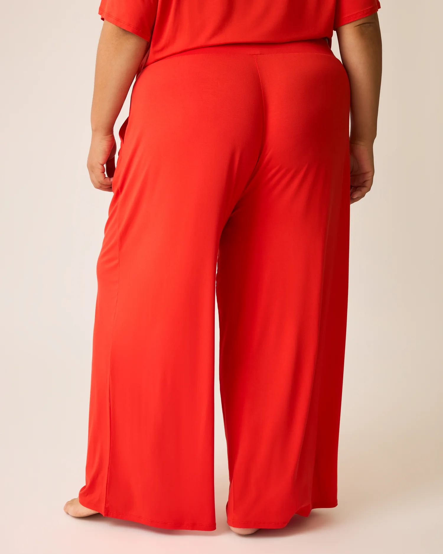 Aria Bamboo Casual Lounge Pant | Bright Red - Image 4