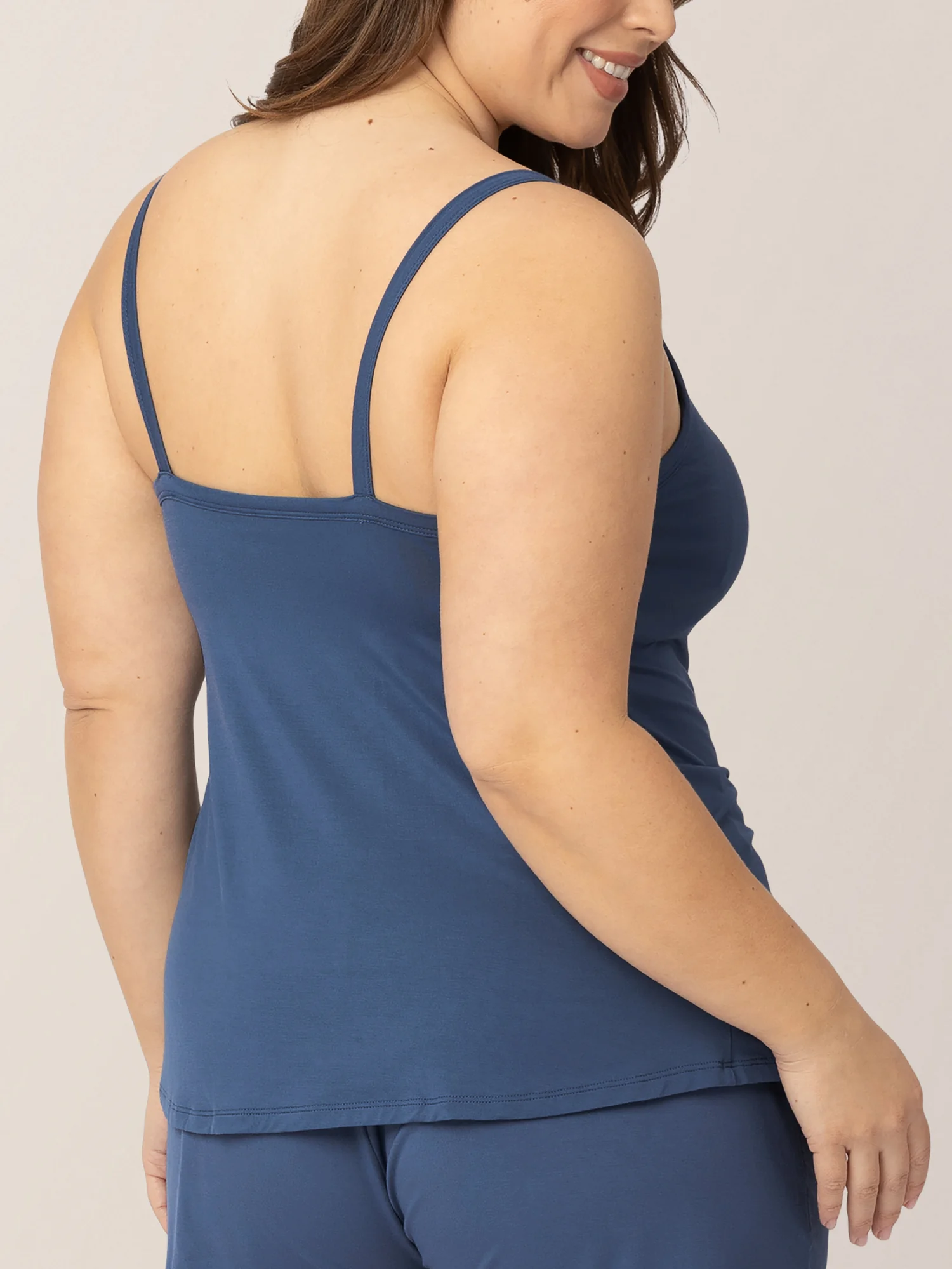 Bamboo Lounge Around Nursing Tank | Slate Blue - Image 3