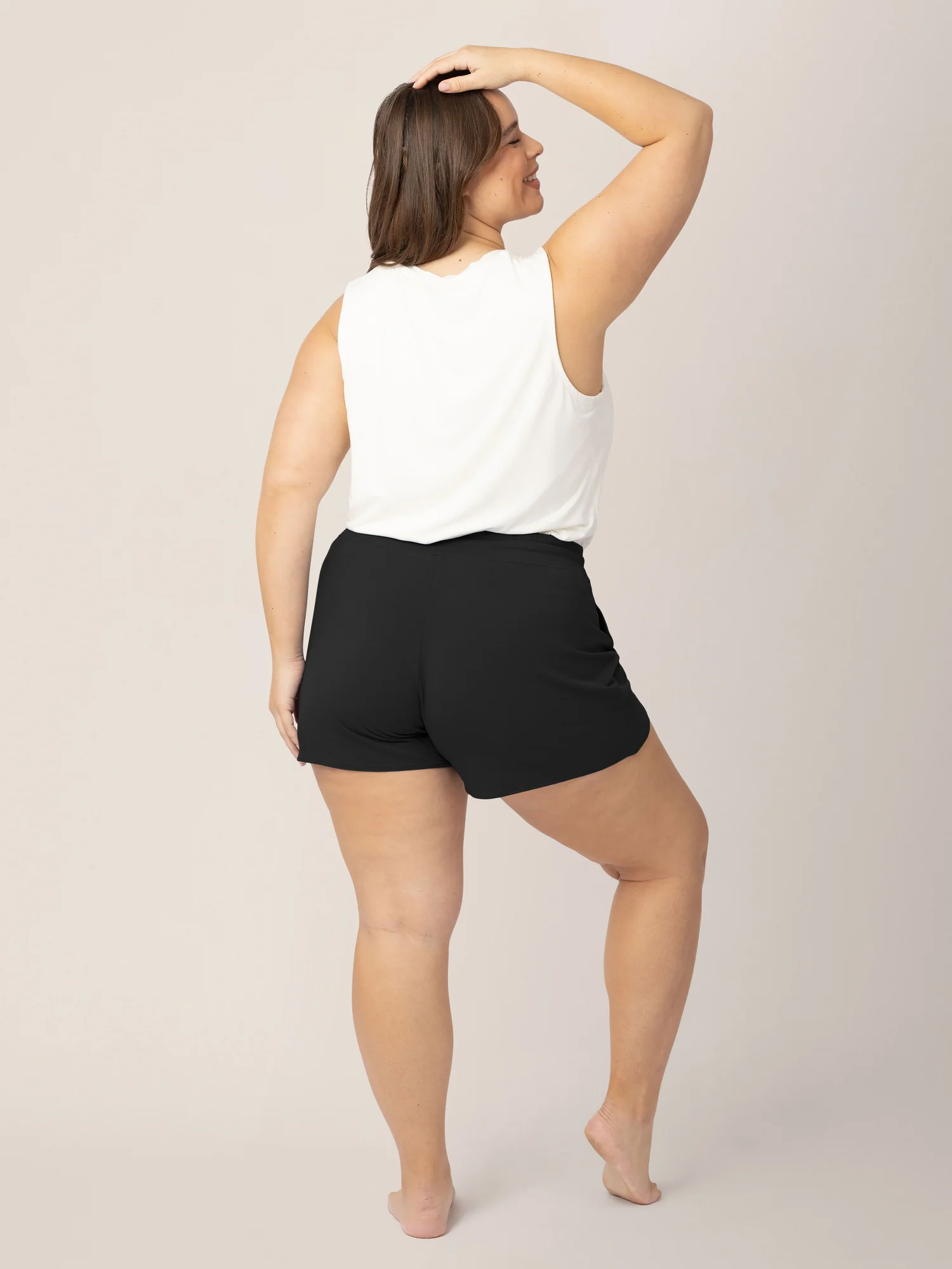 Bamboo Maternity & Postpartum Lounge Short | Black - Image 6
