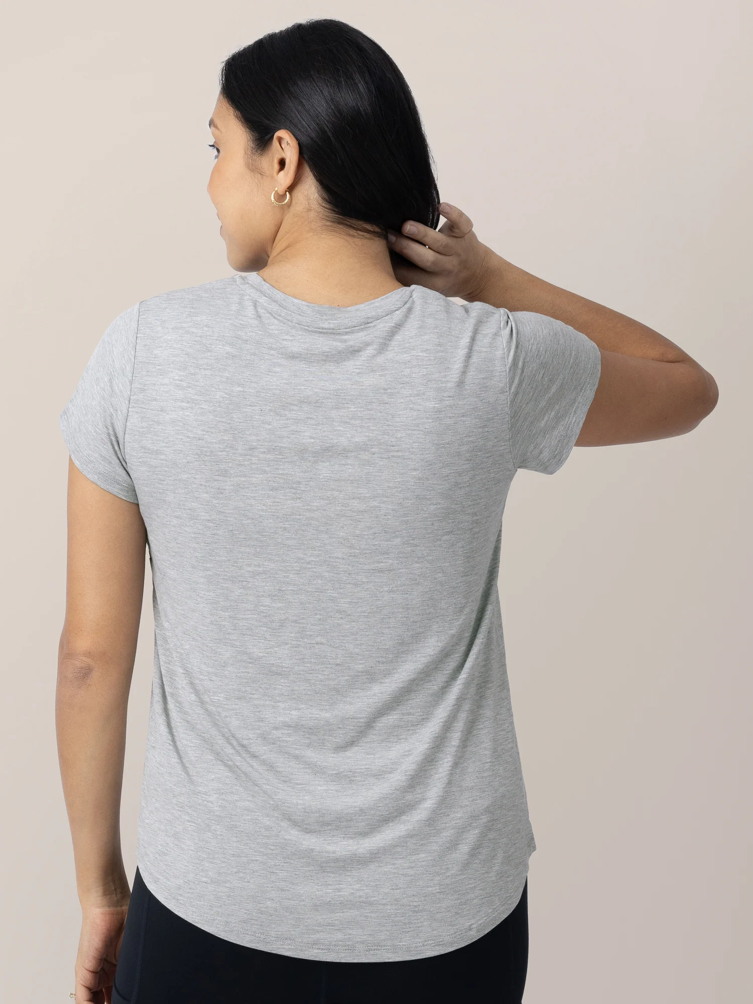 Everyday Maternity & Nursing T-shirt | Grey Heather - Image 4