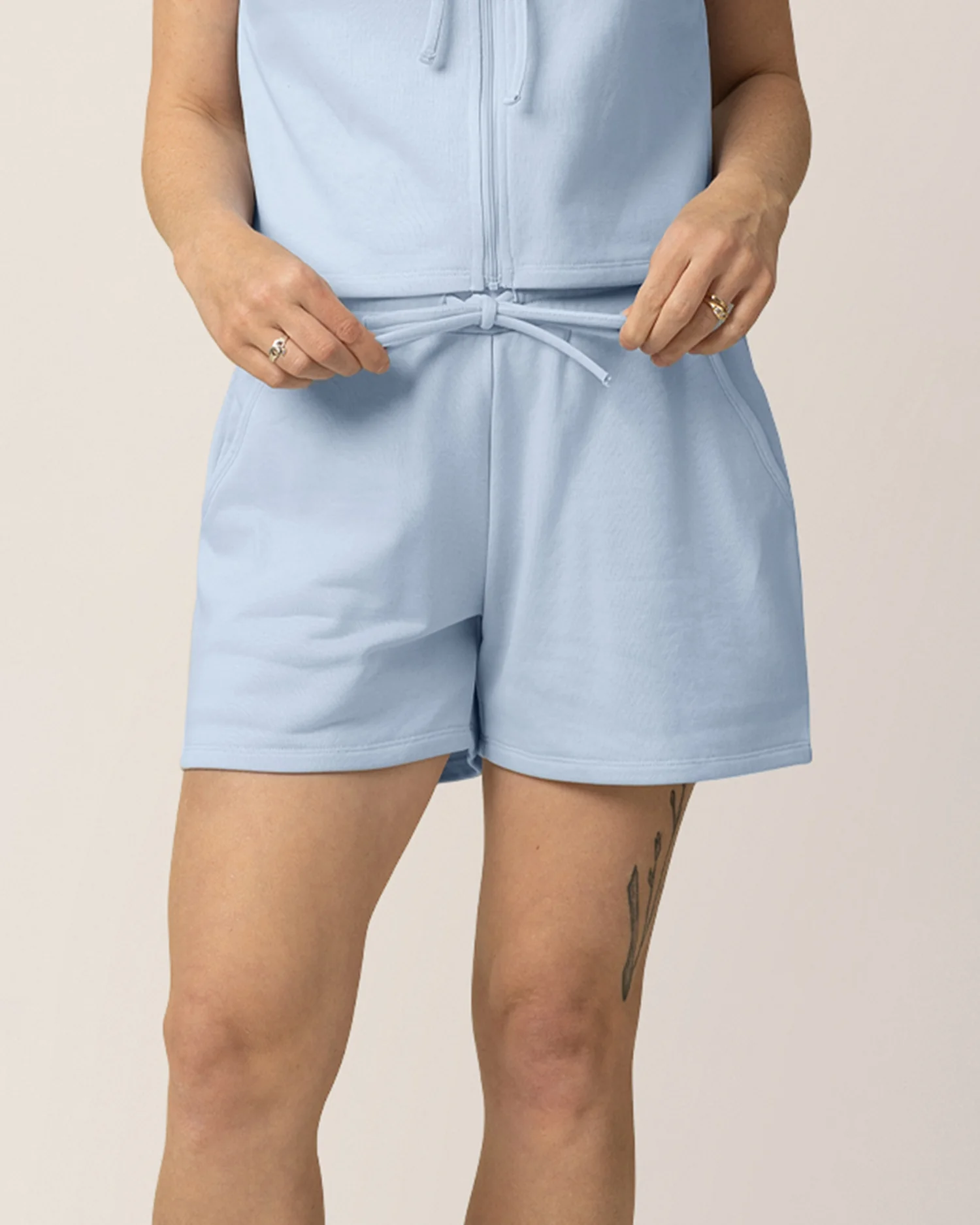 French Terry On the Go Short | French Blue - Image 4