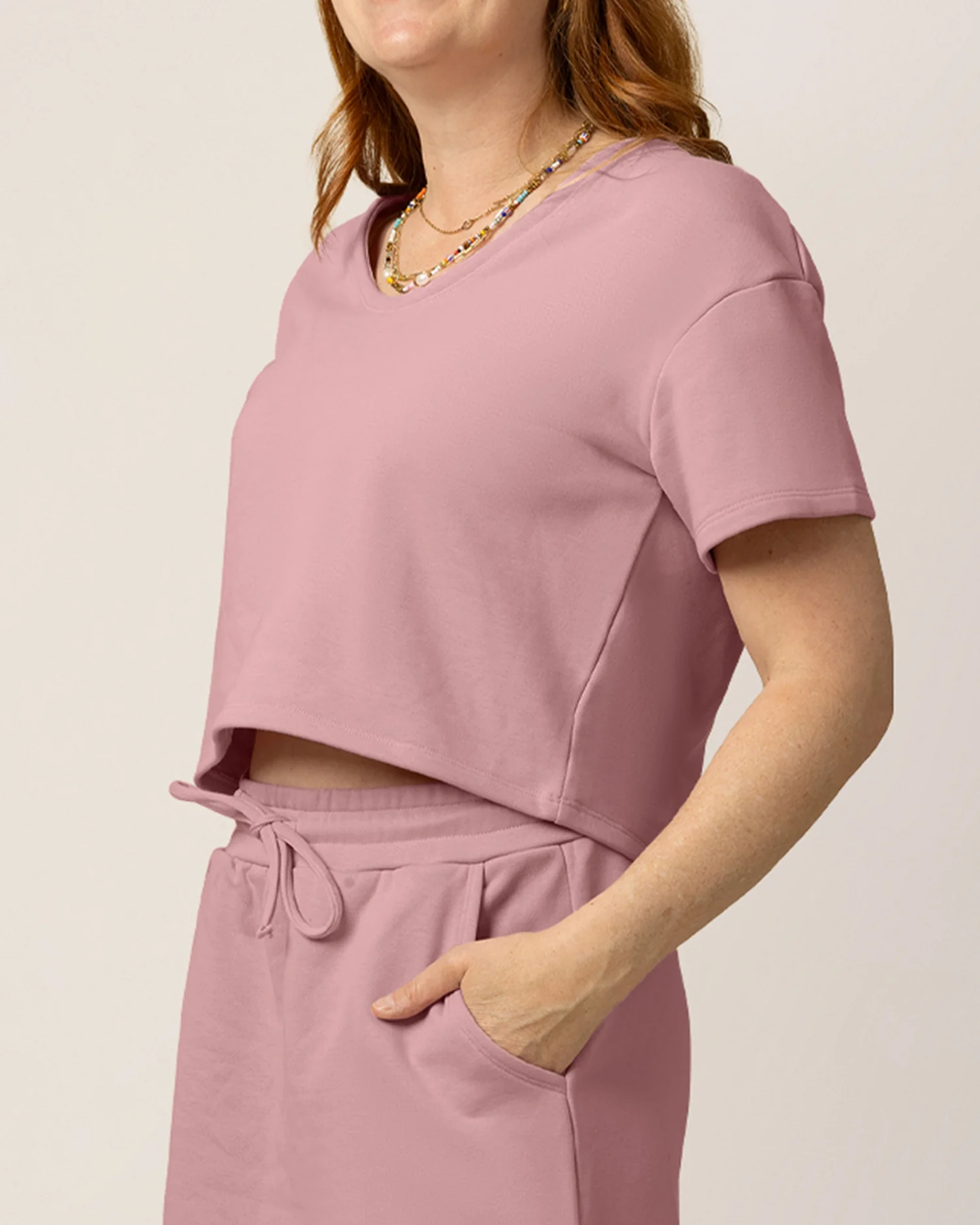 French Terry On the Go Skort | Light Mauve - Image 4