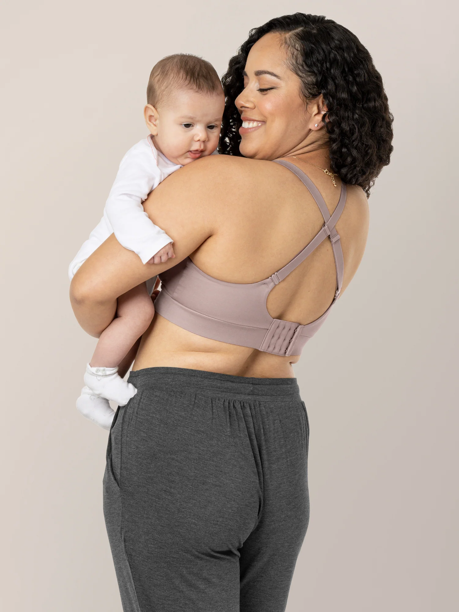 Minimalist Maternity & Nursing Bra | Lilac Stone - Image 4