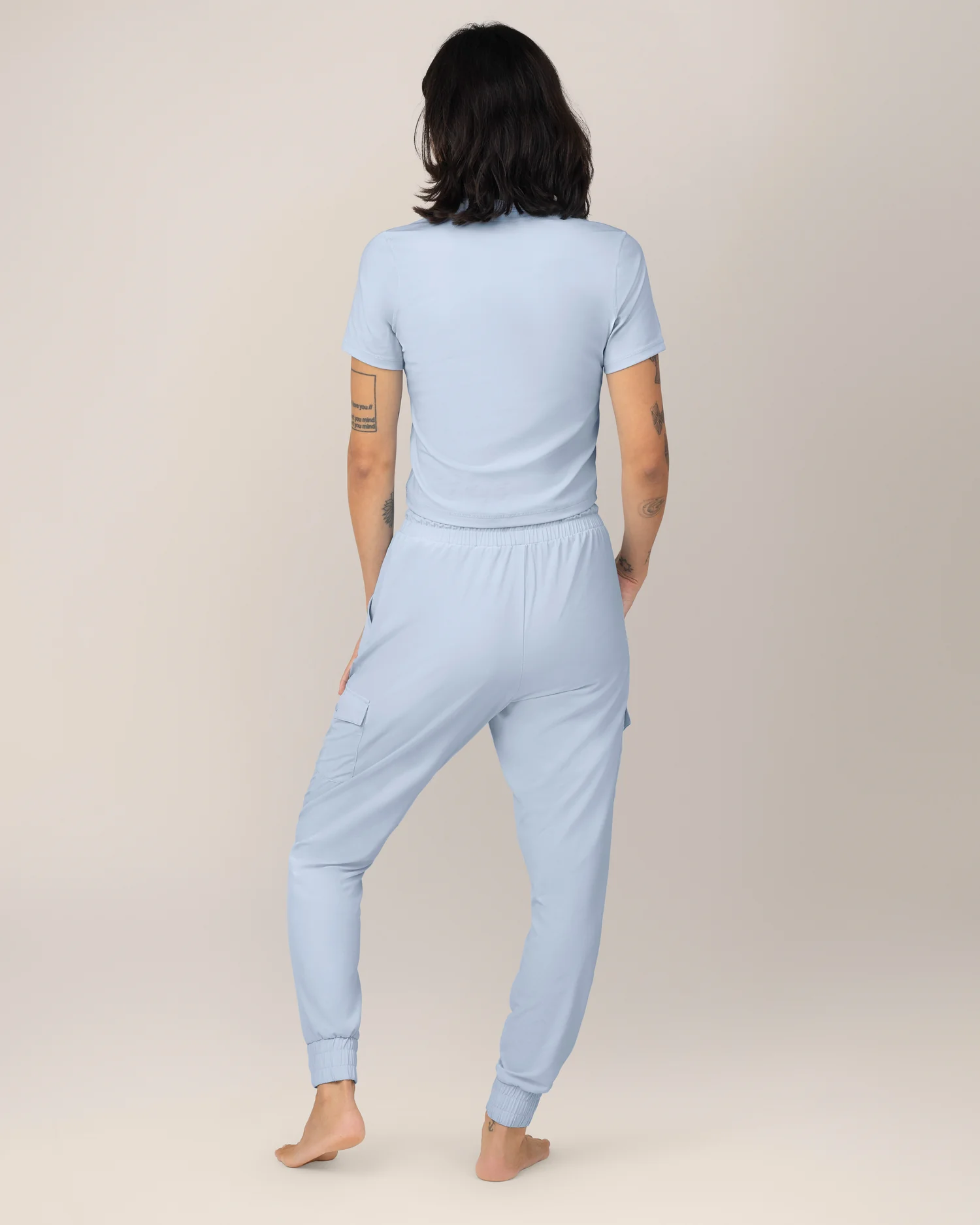 Remy Maternity & Postpartum Cargo Jogger | French Blue - Image 3