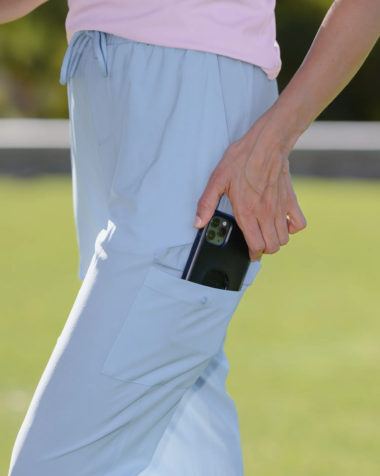 Remy Maternity & Postpartum Cargo Jogger | French Blue - Image 6