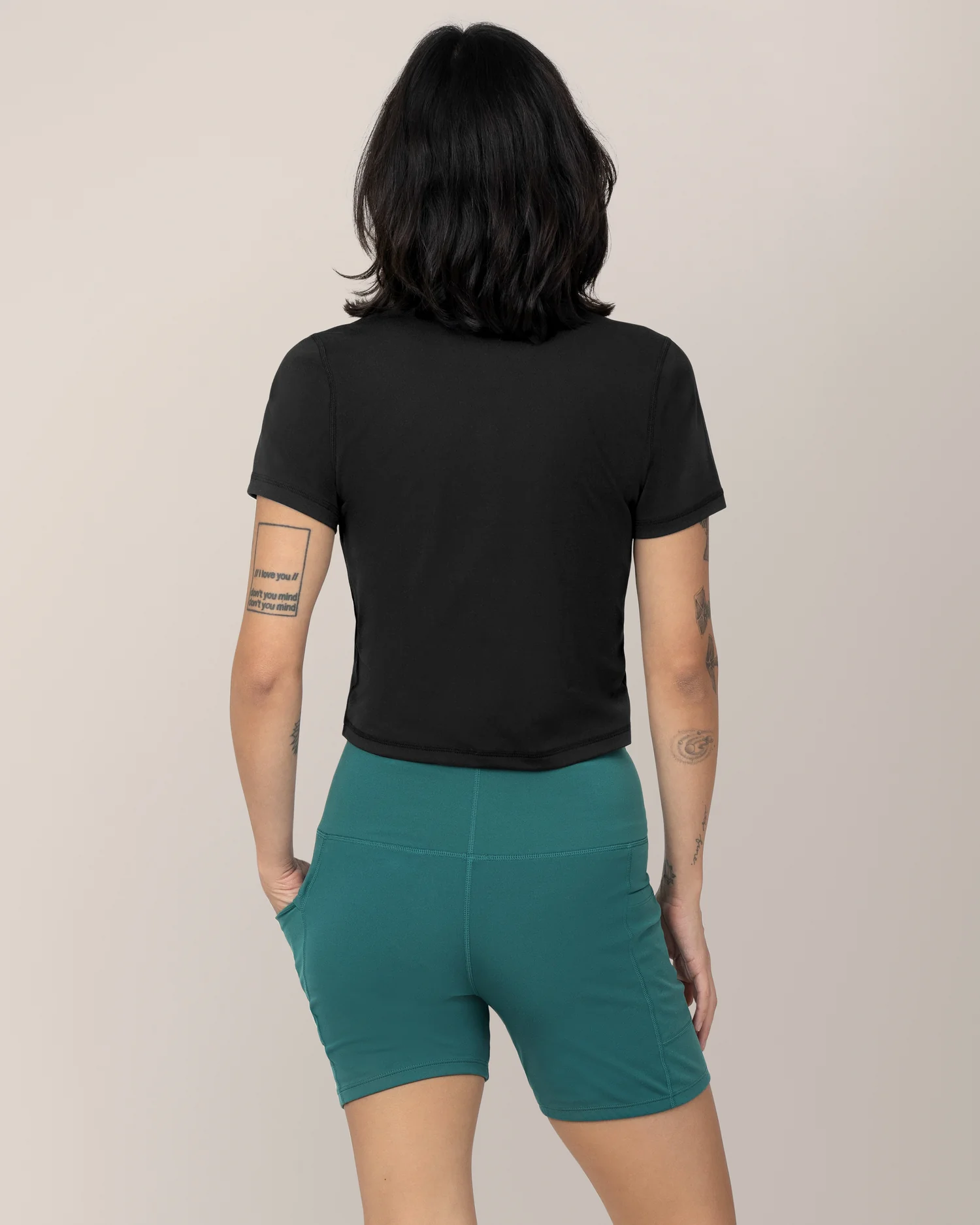 Stevie Active Postpartum Bike Short | Teal - Image 4