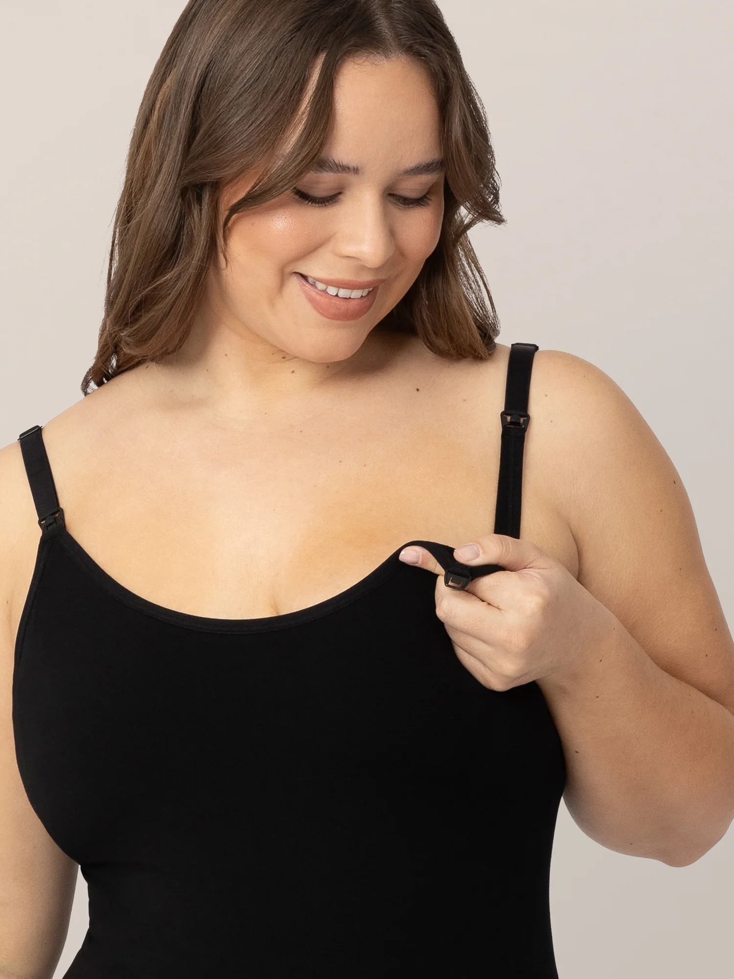 Sublime® Bamboo Nursing Cami Two-Pack | Black - Image 3
