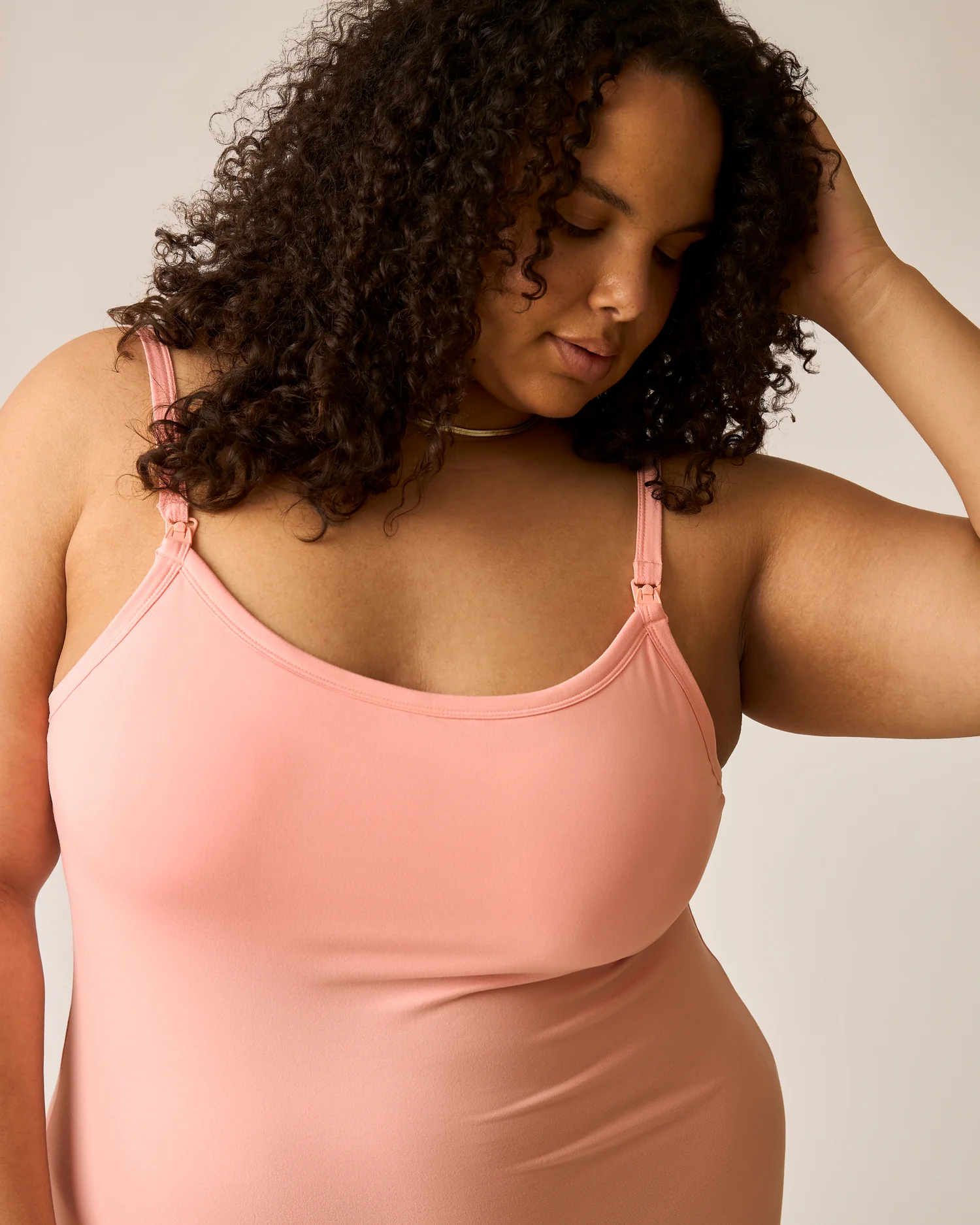 The Sunday Maternity & Nursing Lounge Dress | Sunset Pink - Image 4